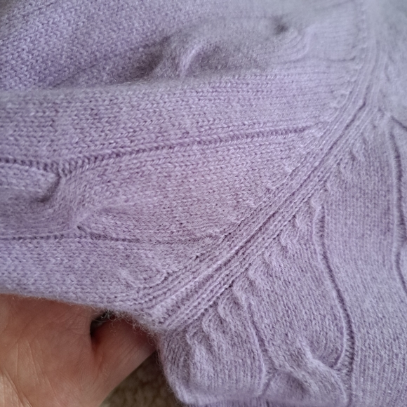HAROLD'S Vintage Cashmere Purple Violet Sweater - Picture 4 of 7